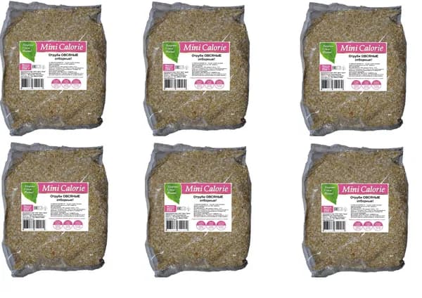 Mini Calorie Отруби Овсяные, отборные, 250 г, 6 шт