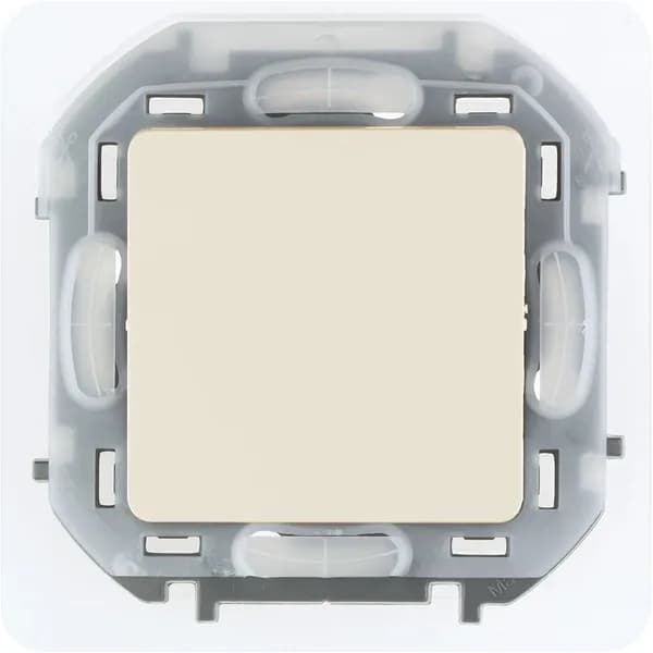 Переключатель Legrand одноклавишный IP44 Legrand Inspiria 10А 250В безвинтовые зажимы слоновая кость 673671