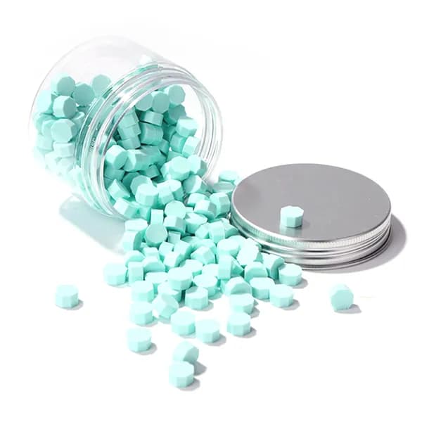 Воск для печатей Mint Green, 200 штук, восьмиугольный, зелёный