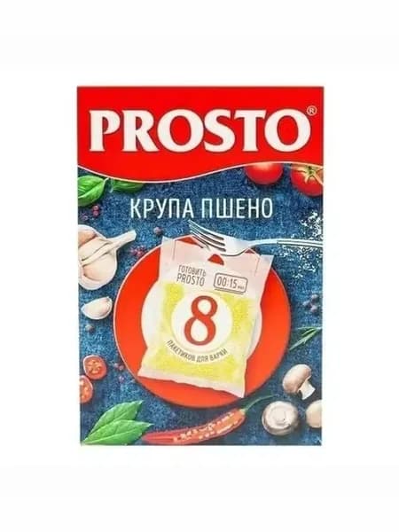 Пшено Prosto в варочных пакетиках 62,5 г х 8 шт