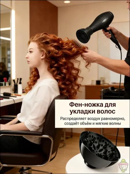 Универсальный диффузор для фена, насадка для фена сушка кудрявых.