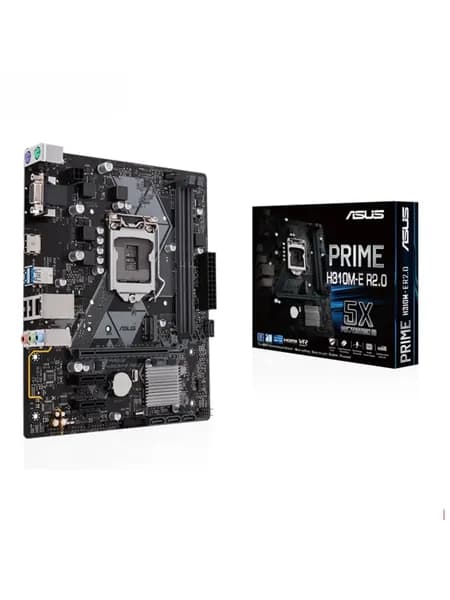 ASUS Системный блок PRIME H310M-E R2.0), PRIME H310M-E R2.0, черный матовый, серый