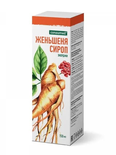 Сироп женьшеня Энерджи Consumed, для тонуса и энергии, 150 мл