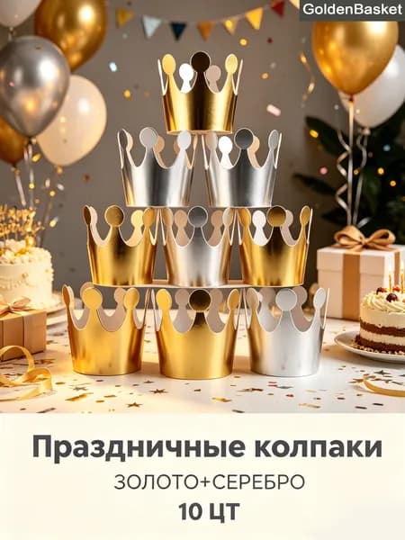 10 Штук Корона Для Вечеринок, Пусть Ваша Вечеринка Будет Ярче
