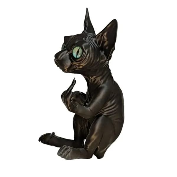 Уникальная 3D-Печатная Фигурка Сфинкса 15 См Для Домашнего Декора И Подарка С Реалистичными Глазами Любителей Юмора