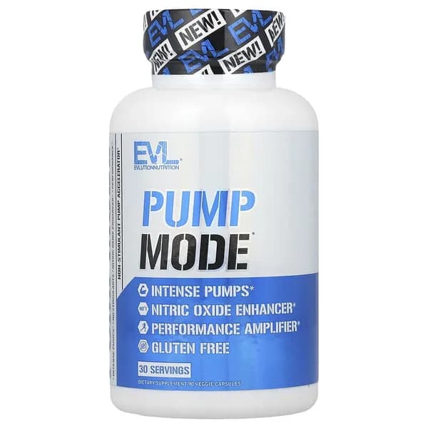 EVLution Nutrition Pump Mode мощный памп-комплекс для максимального наполнения мышц и производительности 90 капсул