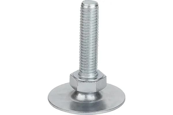 Регулируемая винтовая опора M10X50 до 355 кг KIPPK0678.03010X050