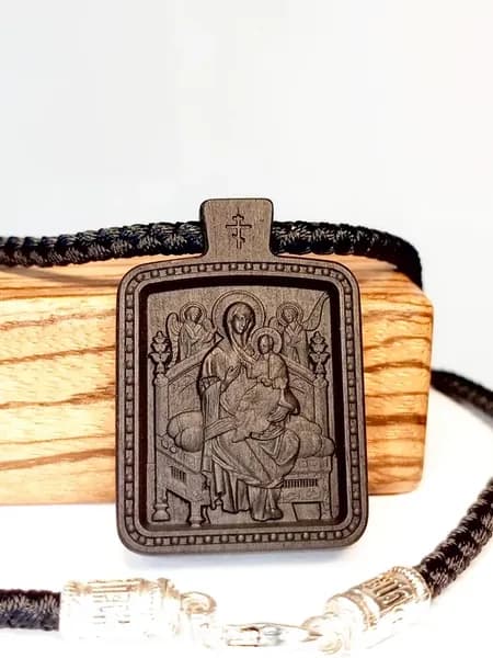 Икона Богородицы Всецарица подвеска нательная освященная