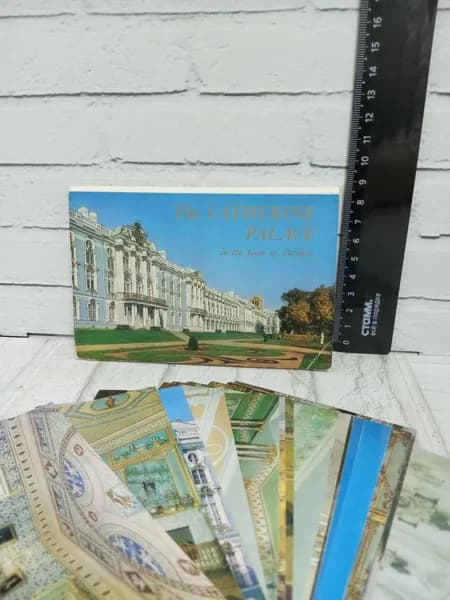 Канцелярия антикварная винтажная Набор из 16 открыток The Catherine Palace in the town of Pushkin
