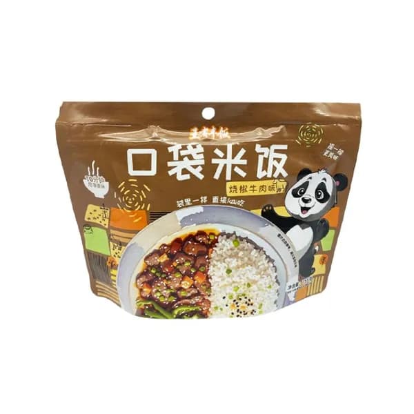 Kouda Mifan Рис быстрого приготовления со вкусом говядины с перцем, Китай, 155 г.