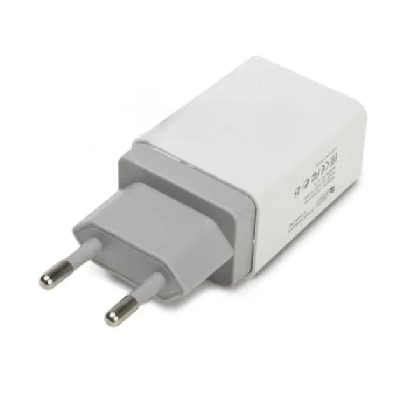 Сетевое зарядное устройство (блок) с двумя USB выходами 2.1А "Brick Series" белый