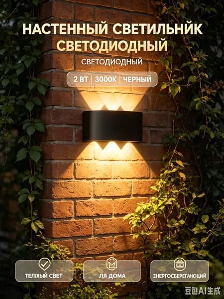 Настенно-потолочный светильник, 2 Вт