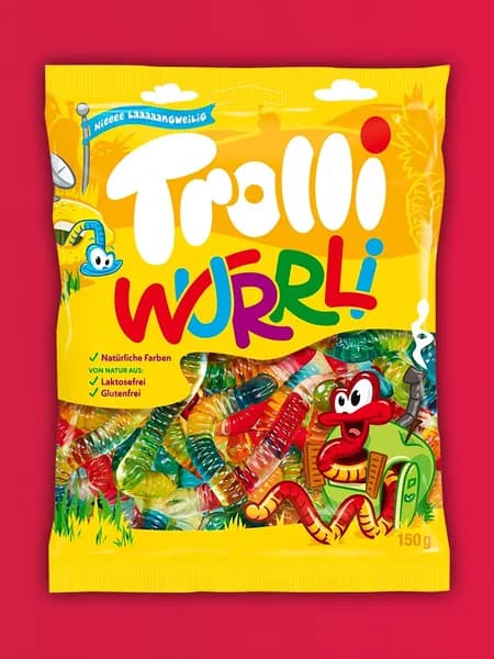 Мармелад TROLLI Червячки (Wurrli) 150г Германия