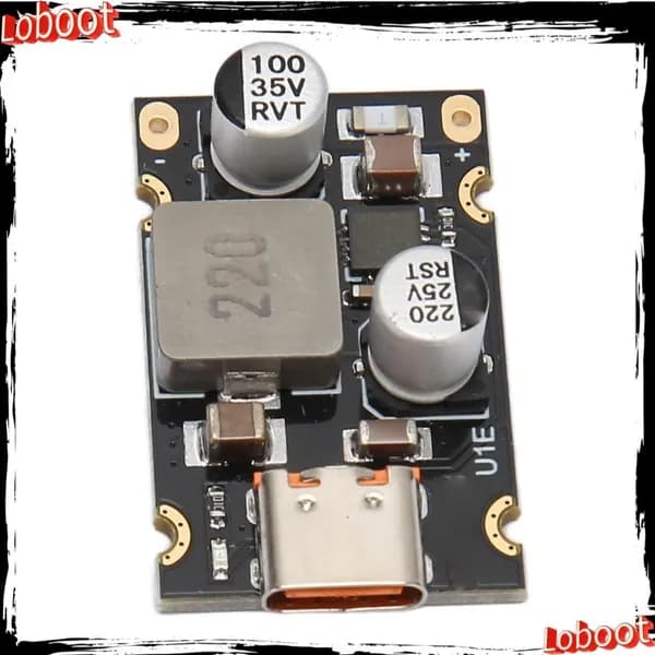 Быстрый зарядный модуль PD65W, компактный и универсальный, для использования с Type C устройствами