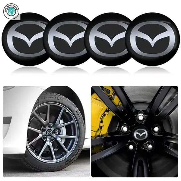 4 штуки Мазда (Mazda) автомобильных колпачков для ступиц диаметром 56 мм