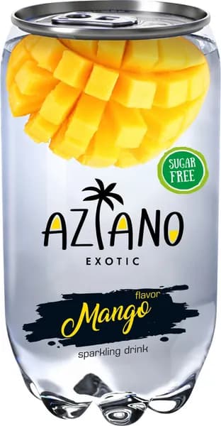 Напиток безалкогольный AZIANO Mango газированный ПЭТ, 0.35L
