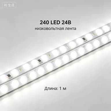 Светодиодная лента 12 Вт, IP21, Холодный белый, 1 шт