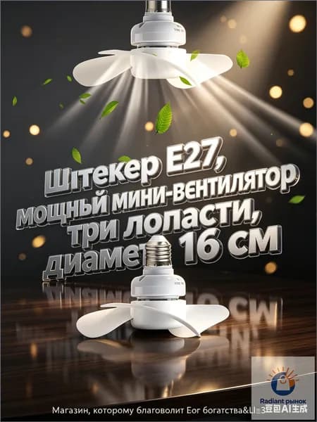 Потолочный вентилятор 04DFF3974F9D4D2D990D7325D1D60157, белый