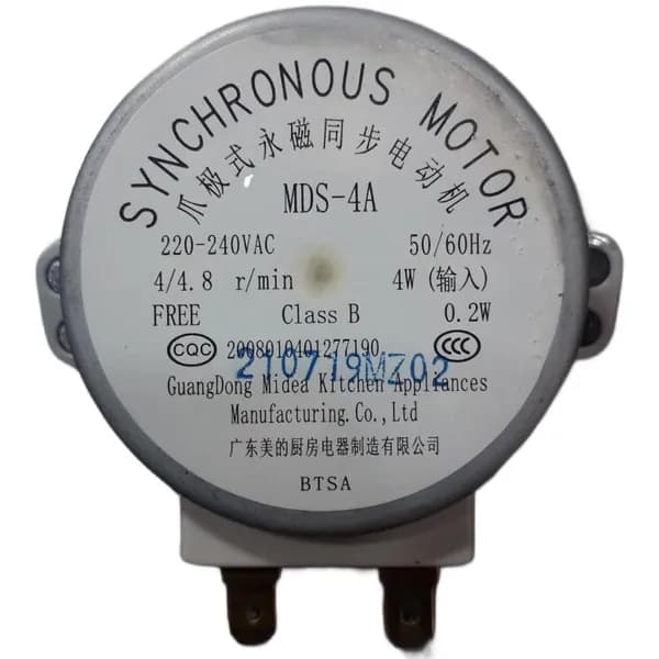 Двигатель вращения поддона микроволновой печи MDS-4A 4/4.8 RPM 4W. Товар уцененный
