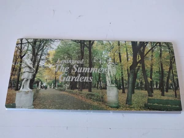 Винтажный советский набор открыток "Leningrad. The Summer Gardens", 12 шт., 1987 г., СССР