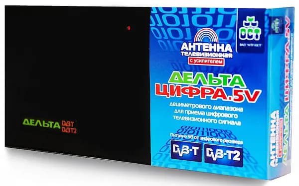Дельта Цифра 5V комнатная ТВ-антенна (активная)