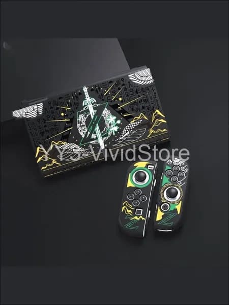 Силиконовый защитный чехол на игровую приставку Nintendo Switch Oled, мягкий чехол из TPU ZELDA