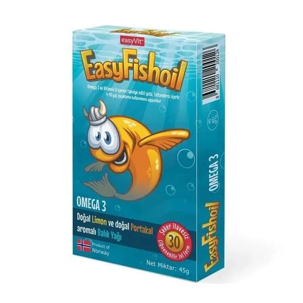 EasyFishoil Омега-3 30 жевательных гелевых таблеток