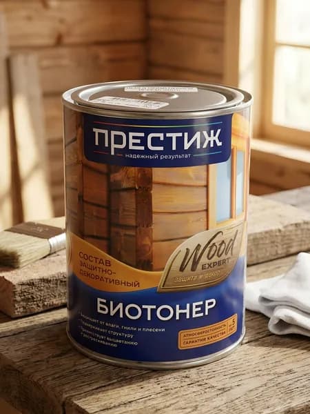 Пропитка Престиж, Биотонер, для дерева, орегон, 0.9 л