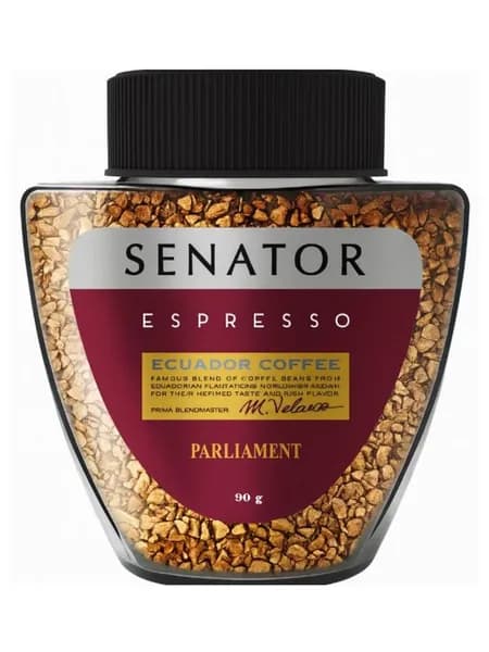 Кофе растворимый Senator Espresso стекло 90 грамм