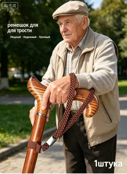 Ремешок на руку для трости универсальный