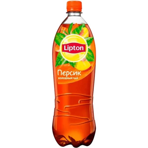 Холодный чай Lipton черный персик 1 л