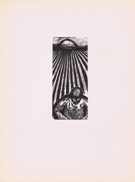 Кровь и пепел. Сюжет 14. Стасис Красаускас. Антикварная цинкография. СССР, 1961 год