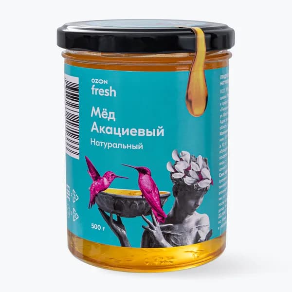 Мед акациевый Ozon fresh, натуральный, 500 г