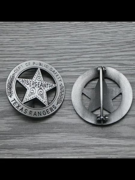 4,5 см TEXAS Rangers Company Значок круглый со звездой Mexic