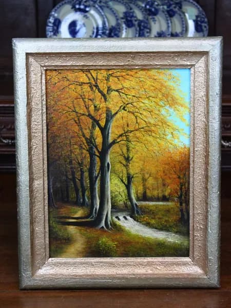 Картина. Холст. Масло. С подписью автора. Середина 20 века. Европа