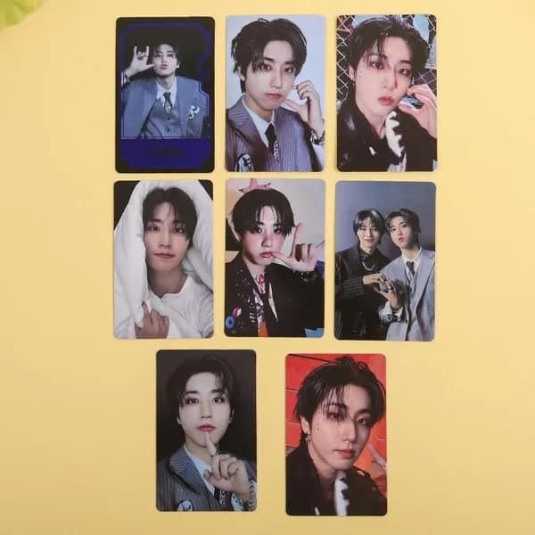 Карточка KPOP STRAY KIDS HOP, FELIX BANGCHAN Фотокарточка,Набор 8 штук