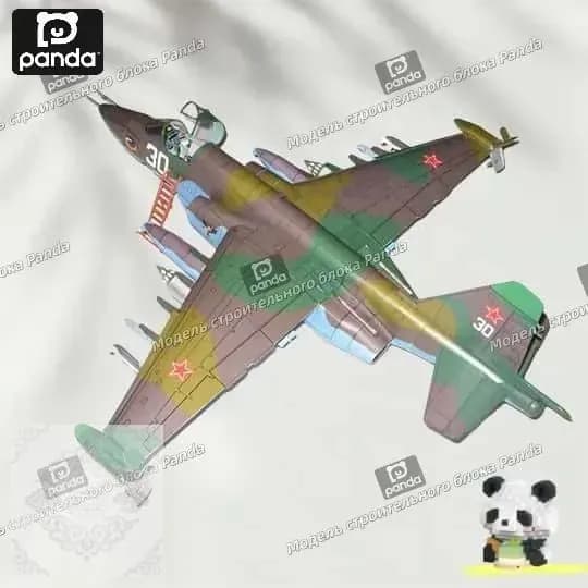 1:33, штурмовик Су-25, бумажная модель, белорусская живопись, модель военного самолета