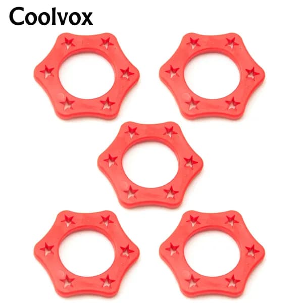 coolvox Аксессуар для микрофона студийный 5 шт. Проводной, красный
