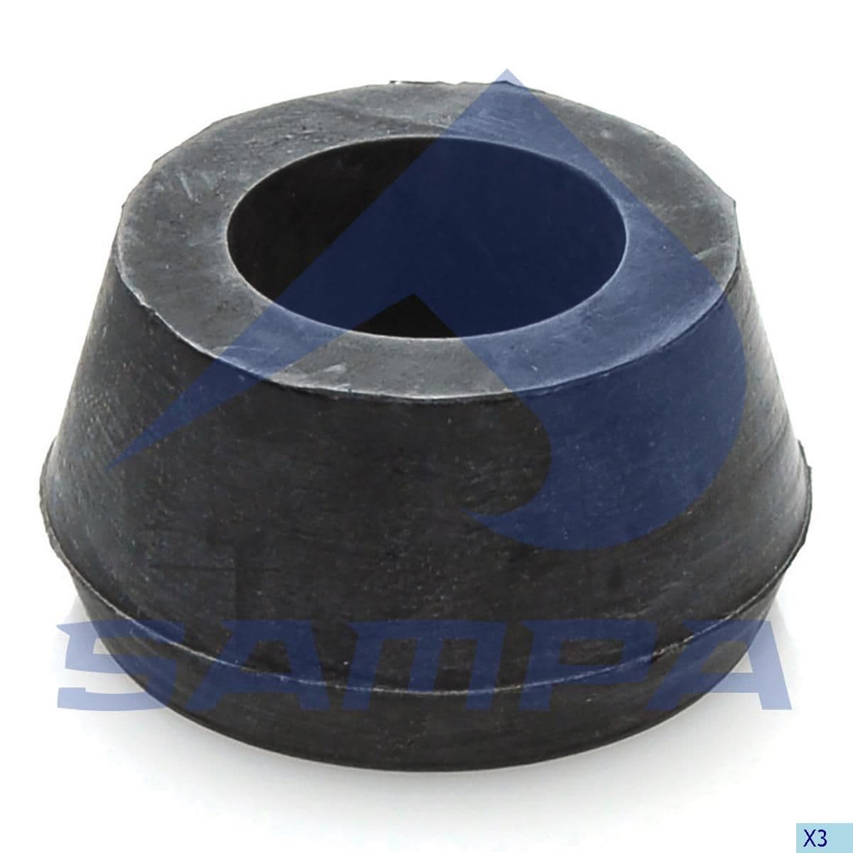 Втулка заднего амортизатора резиновая 25*38/47*25 Sampa 030.022