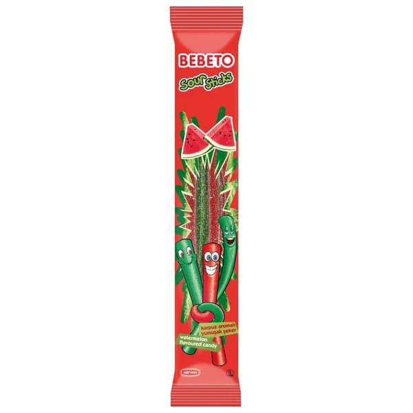 Мармелад жевательный Bebeto Sour Sticks арбуз, 30г