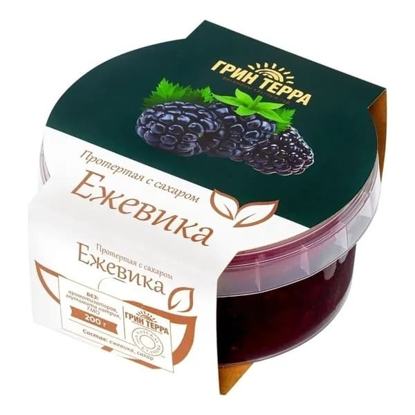 Ежевика протертая с сахаром 200 г