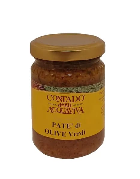 Паста из зеленых оливок Contado Degli Acquaviva, 140 гр