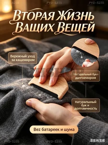 Щетка для одежды, обуви 1 шт