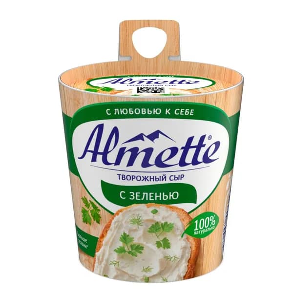 Сыр творожный HOCHLAND Almette с зеленью 60%, без змж, 150г 3 шт.