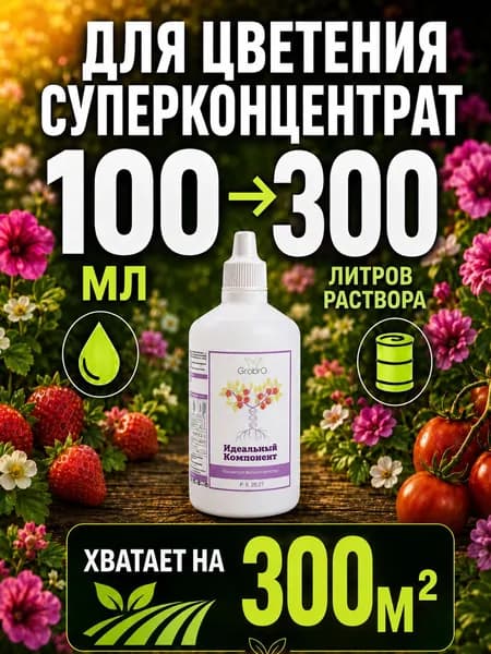 Удобрение для гидропоники,цветения Идеальный Компонент 100 мл