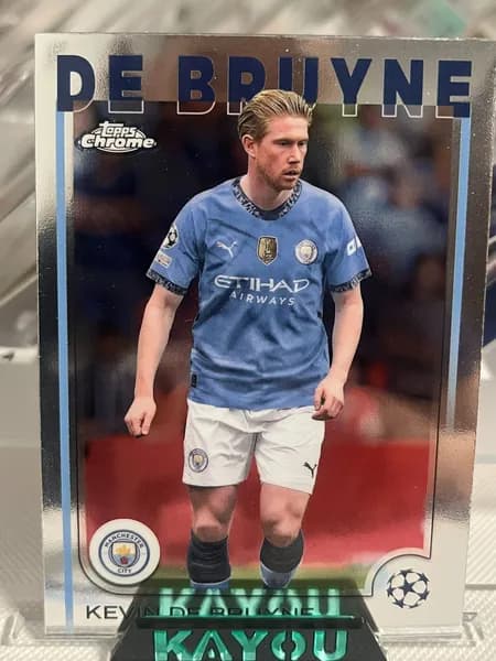 Карточка Topps Chrome 2024-25 Кевин Де Брёйне, Манчестер Сити