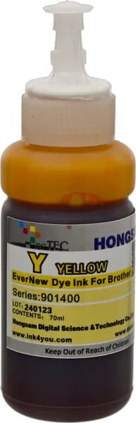 Чернила DCTec водорастворимые Brother T520W EverNew Yellow (желтый) 70 мл с дозатором