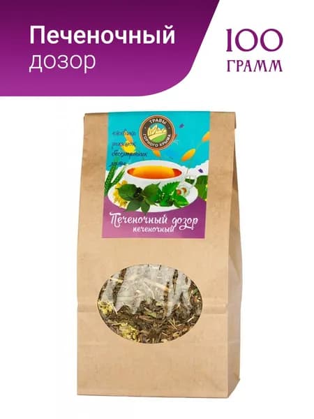 Чай Печеночный дозор Травы Горного Крыма для печени травяной сбор, 100 гр