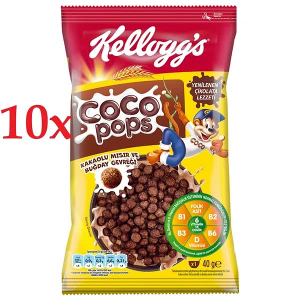 Kellogg's Coco Pops 40 g X 10 - шоколад