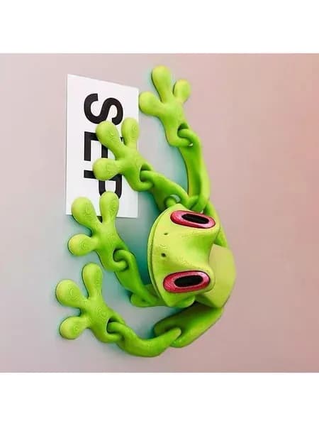 3D-ручка для рисования, магнитная лягушка-подвеска, с подвижными суставами, для холодильника и авто